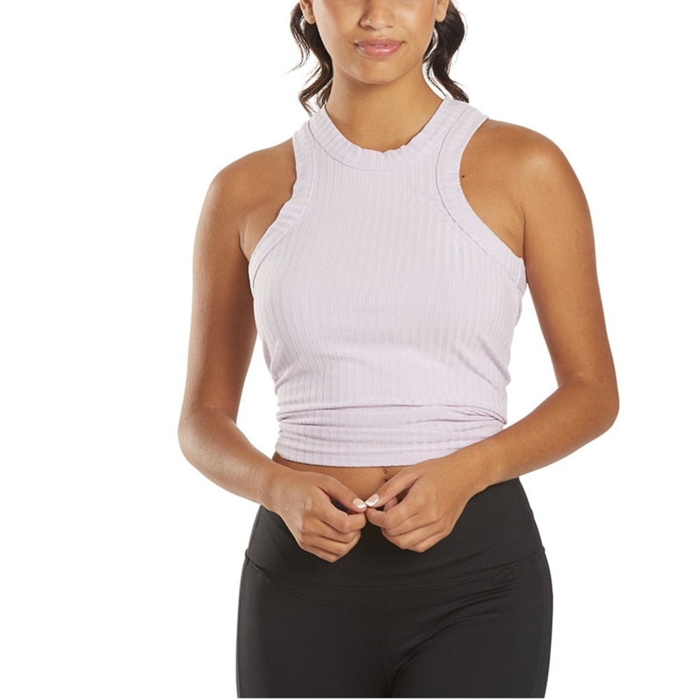 (B22) NEW Free People Movement Blissed‎ Out Tank Top, Dew Berry, Size Large, NWT